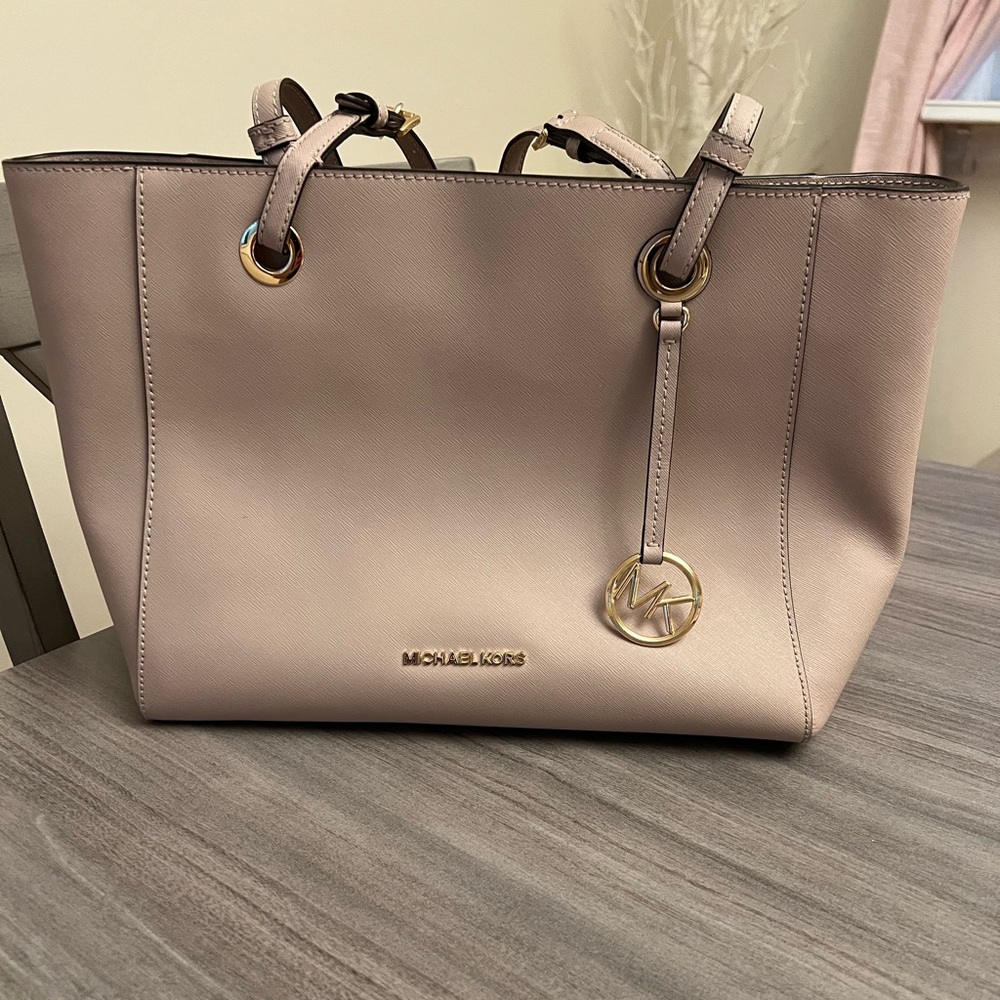 Michael Kors Blush Pink Leather Tote